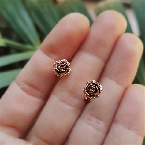 Women's Rose Gold Earrings 